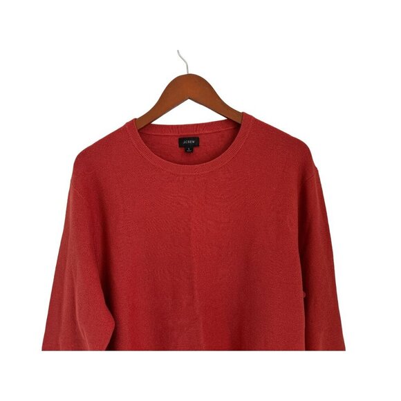 Brooks Brothers Wafted Cotton Crewneck Pullover Sweater in Brick Color Size Larg - Picture 4 of 10